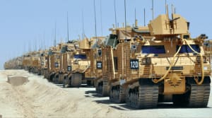 WARTHOG All Terrain Vehicle Convoy